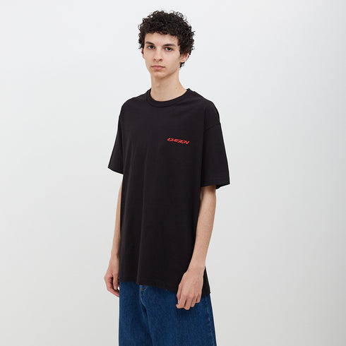 Evisen Wax On Kid T-Shirt Black 173718776 Degli Uberti